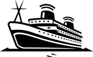 Cruise - Black and White Isolated Icon - Vector illustration