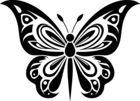 mariposa, minimalista y sencillo silueta - vector ilustración