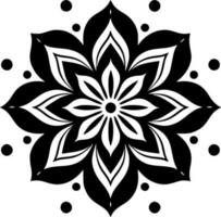 mandala - minimalista y plano logo - vector ilustración