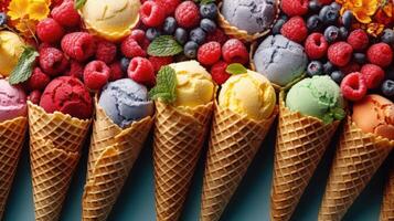 Various of ice cream. Illustration photo