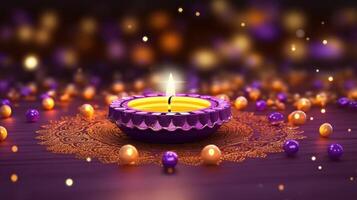 Happy Diwali background. Illustration photo