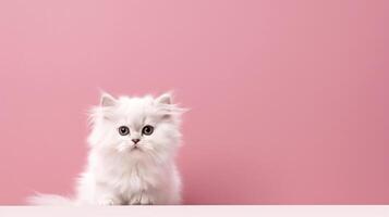 Empty space background with cat. Illustration photo