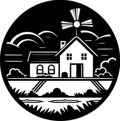 Village Black And White Vector Art, Icons, and Graphics for Free Download