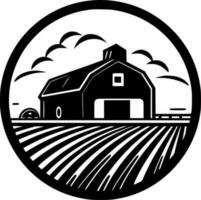 Farm, Minimalist and Simple Silhouette - Vector illustration