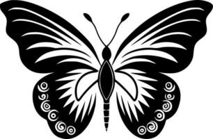 mariposa - minimalista y plano logo - vector ilustración