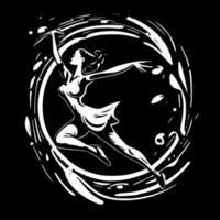 danza - minimalista y plano logo - vector ilustración