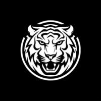 Tigre - minimalista y plano logo - vector ilustración