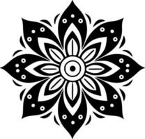 Mandala, Minimalist and Simple Silhouette - Vector illustration