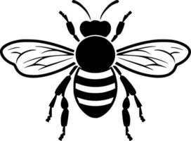 abeja - minimalista y plano logo - vector ilustración