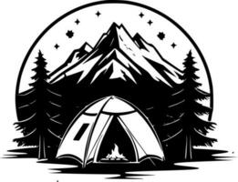 Camping - High Quality Vector Logo - Vector illustration ideal for T-shirt graphic