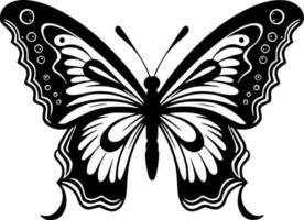 mariposas, minimalista y sencillo silueta - vector ilustración