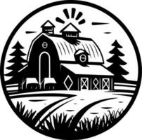 Farm - Minimalist and Flat Logo - Vector illustration