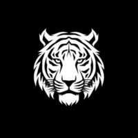 tigre, negro y blanco vector ilustración