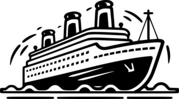 crucero - minimalista y plano logo - vector ilustración