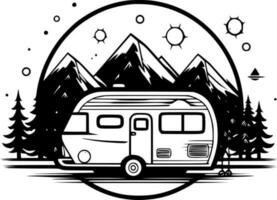 Camping - High Quality Vector Logo - Vector illustration ideal for T-shirt graphic