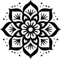 Mandala, Minimalist and Simple Silhouette - Vector illustration