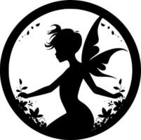 Fairy - Minimalist and Flat Logo - Vector illustration