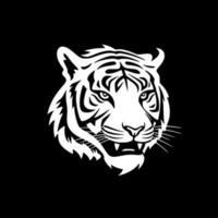 tigre, negro y blanco vector ilustración