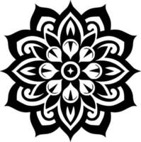 mandala - minimalista y plano logo - vector ilustración