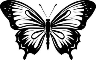 Butterflies - Black and White Isolated Icon - Vector illustration