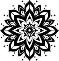 Mandala, Minimalist and Simple Silhouette - Vector illustration