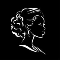 Black woman - High Quality Vector Logo - Vector illustration ideal for T-shirt graphic