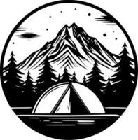 Camping - High Quality Vector Logo - Vector illustration ideal for T-shirt graphic