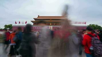 CHINA. Time lapse 4k. The Forbidden City In Beijing, China. zoom in. video