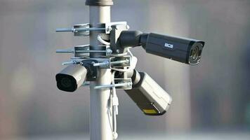 modern digital nätverk säkerhet kameror. video