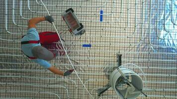 Floor Radiant Heating Systems installation Inside a House video