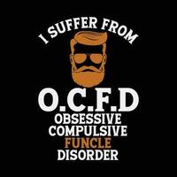 Funcle O.C.F.D Obsessive Compulsive Funcle Disorder vector