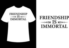 Friendship day t shirt design vector file