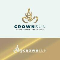 Royal Princess Crown and Queen Treasure Logo vector