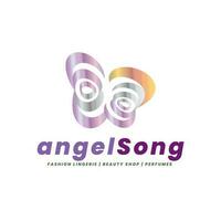 Angel Garden Butterfly Logo vector