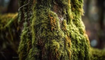 antiguo árbol maletero muestra crecimiento en naturaleza belleza generado por ai foto