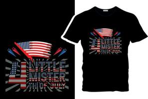 Little Mister 4th Of July, Independence T-Shirt, 4th Of July T-Shirt Design, vector