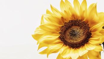 Yellow sunflower, close up, vibrant beauty in nature generated by AI photo