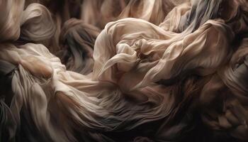 Smooth curves of sandstone create abstract fractal patterns in Antelope Canyon generated by AI photo