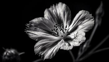 Fresh daisy blossom, delicate elegance in nature tranquil meadow generated by AI photo