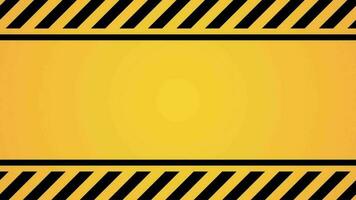 Caution Looping animation simple video Background