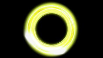brilho círculo néon linhas video