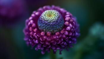 belleza en naturaleza cerca arriba de púrpura flor silvestre en primavera generado por ai foto