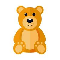 The bear icon is suitable for the symbol of children's products for the website. Vector illustration