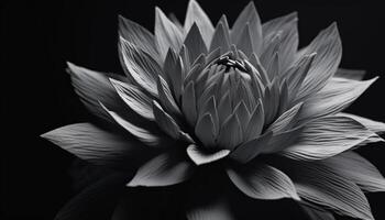 Fresh daisy bouquet, on black, beauty in nature simplicity generated by AI photo