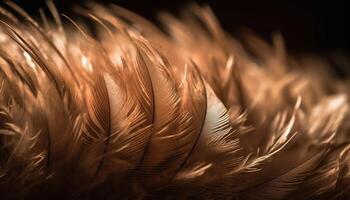 Vibrant peacock tail, a colorful symbol of beauty in nature generated by AI photo