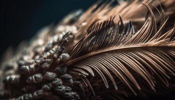 Softness and elegance in the beauty of animal feathers generated by AI photo