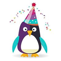 Baby penguin illustration with colorful bodies. Penguin illustration set. Cute penguin babies with happy faces. Beautiful baby penguin cartoon design collection on white backgrounds. . photo