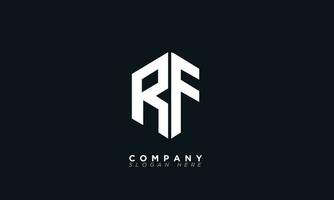 RF Alphabet letters Initials Monogram logo FR, R and F vector