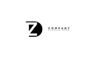 ZD Alphabet letters Initials Monogram logo DZ, Z and D vector