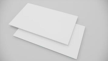 Modern business card mockup template with clipping path. Mock-up design for presentation branding, corporate identity, advertising, personal, stationery, graphic designers presentations. 3d Rendering photo